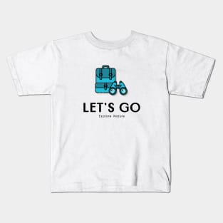 Let's Go Explore Nature Kids T-Shirt